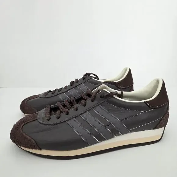 Adidas Originals Dark Brown Country OG Trimmed Leather Sneakers Women's Size 8.5 - Picture 7 of 8